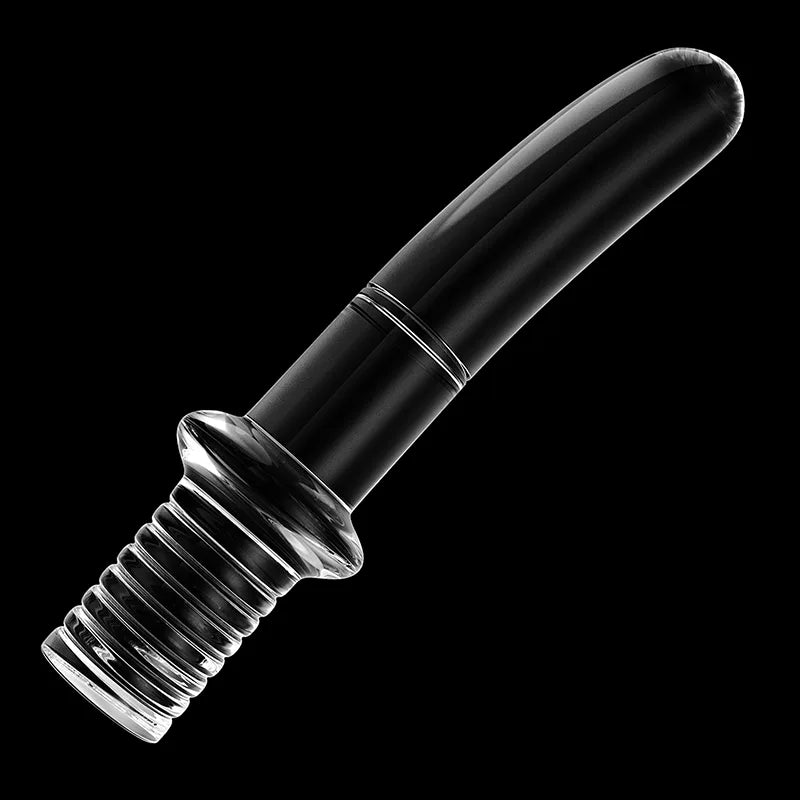 3Pcs Set Clear Handle Glass Dildo