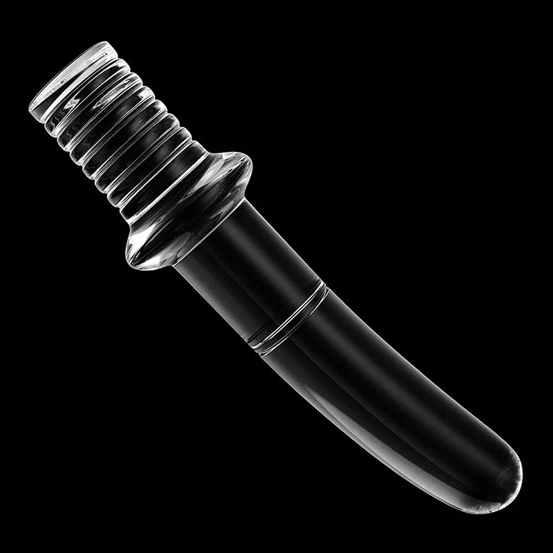 3Pcs Set Clear Handle Glass Dildo