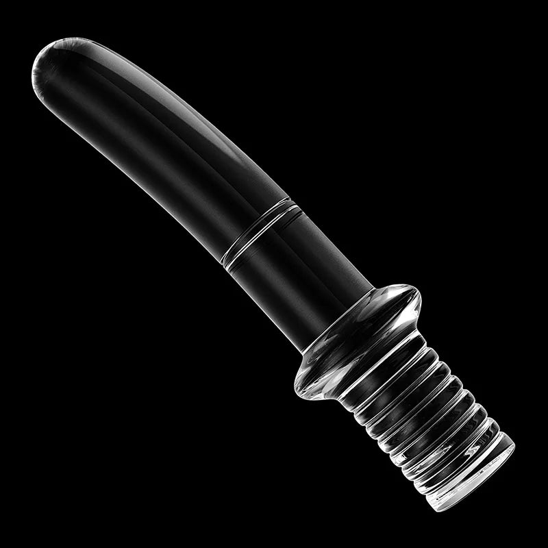 3Pcs Set Clear Handle Glass Dildo