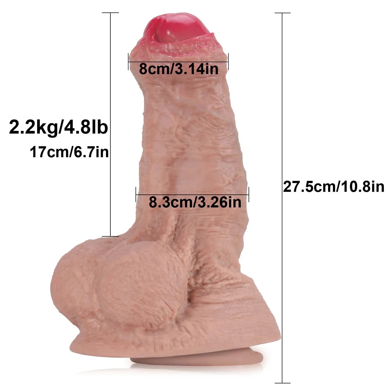 Ultra Thick Real Dildo 10.8Inch