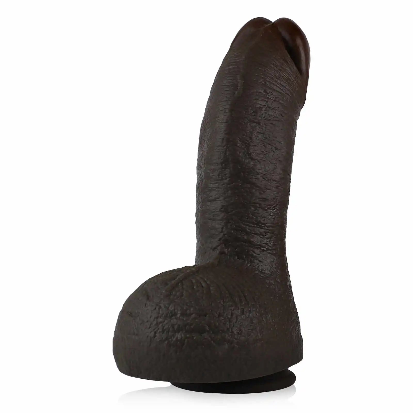 Ultra Thick Silicone Realistic Black Dildo 10.82 Inch