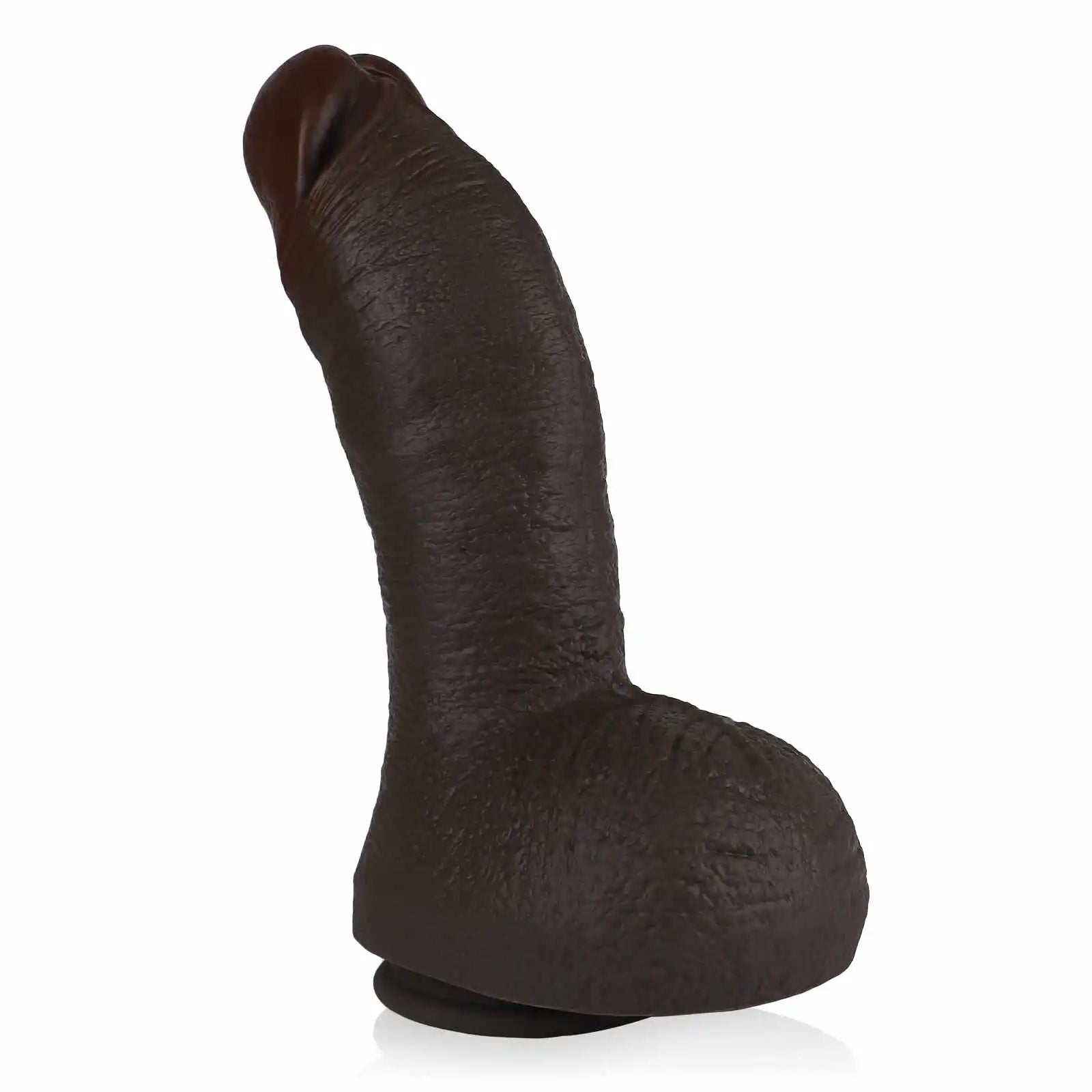 Ultra Thick Silicone Realistic Black Dildo 10.82 Inch