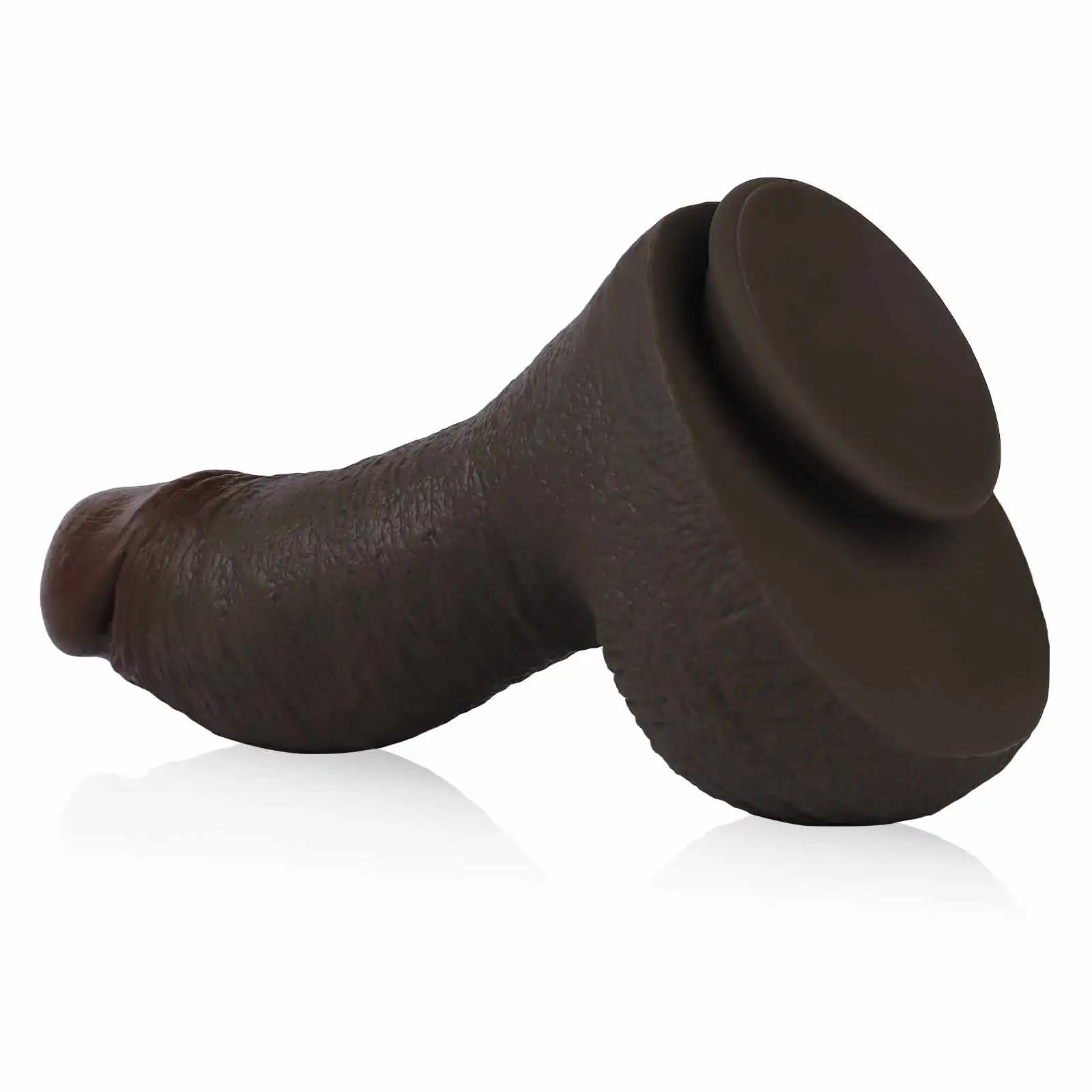 Ultra Thick Silicone Realistic Black Dildo 10.82 Inch