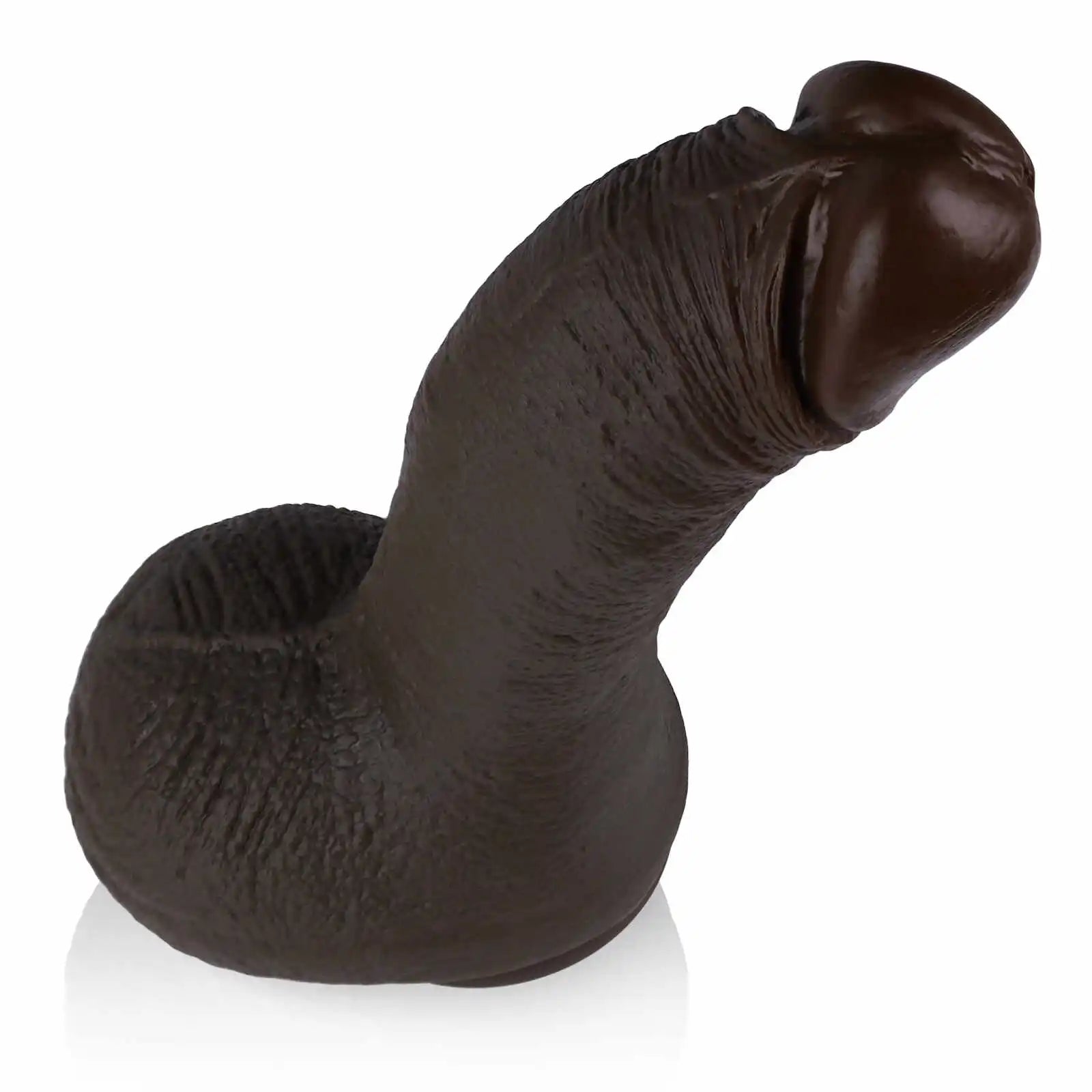 Ultra Thick Silicone Realistic Black Dildo 10.82 Inch