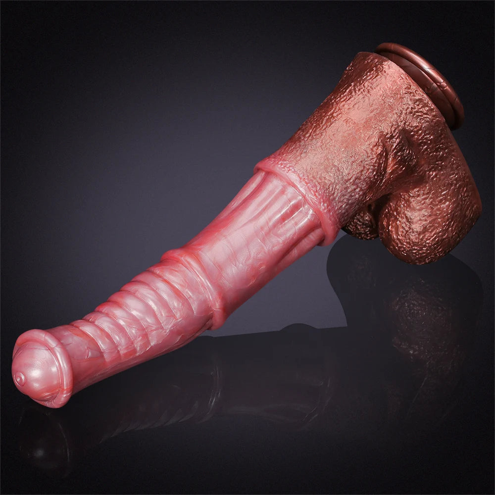 Ultra Long Silicone Horse Dildo 13.77 Inch