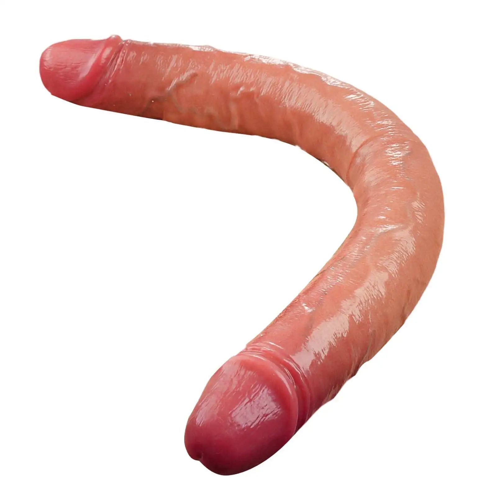 Vibrating Double Sided Sliding Skin Dildo 10 Vibrations 19inch S/M/L Size