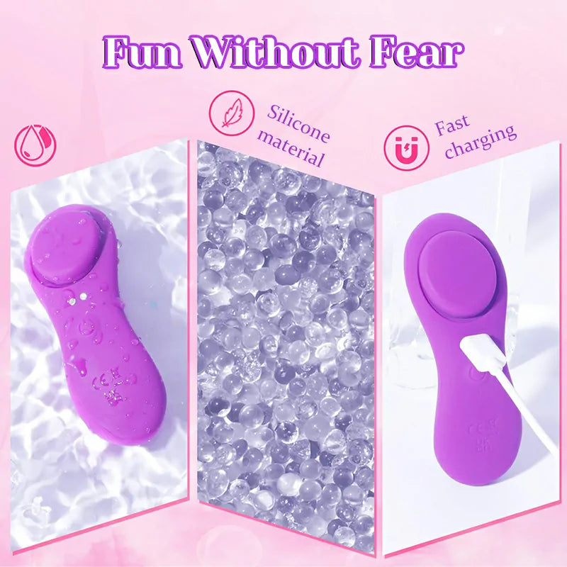 7 Vibrating APP Remote Wearable Vibrator with Magnetic Clip