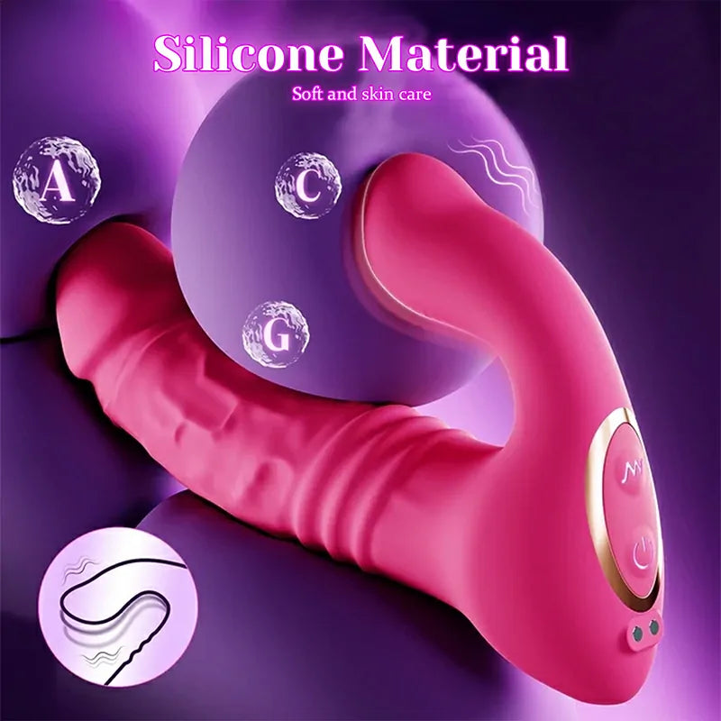 10 Thrusting & Vibrating Wearable App Remote Control Vibrator