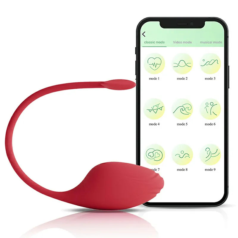 9 Vibration Modes Waterproof App Control Vibrator