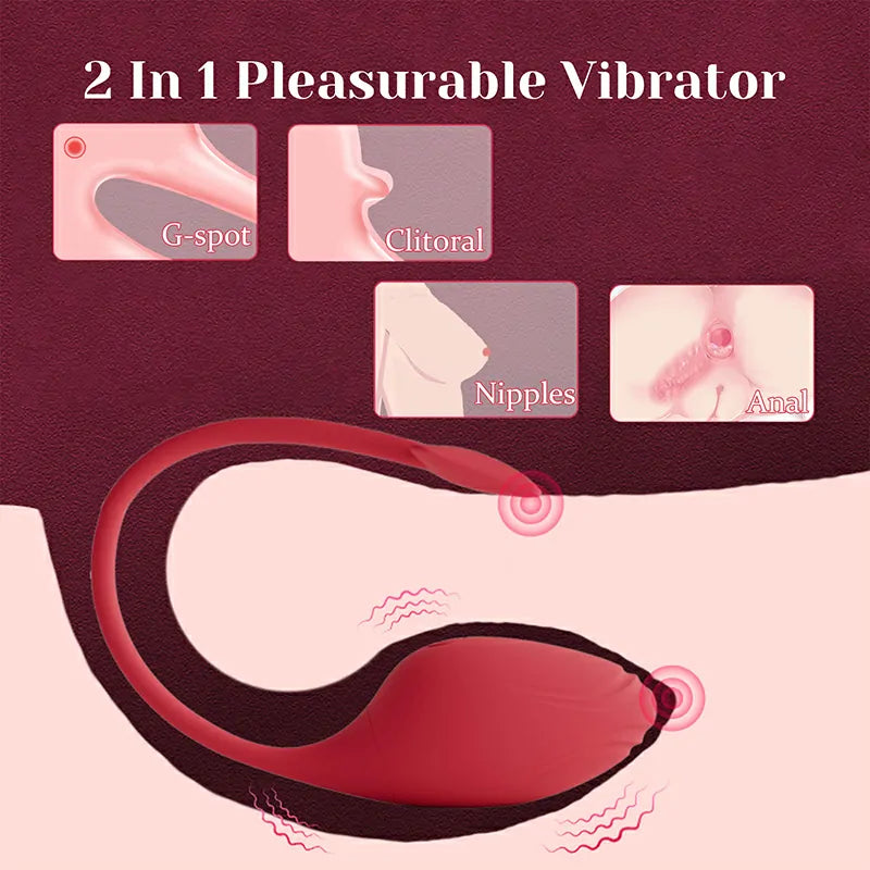 9 Vibration Modes Waterproof App Control Vibrator