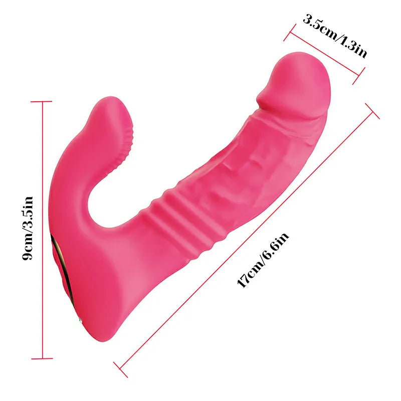 10 Thrusting & Vibrating Wearable App Remote Control Vibrator