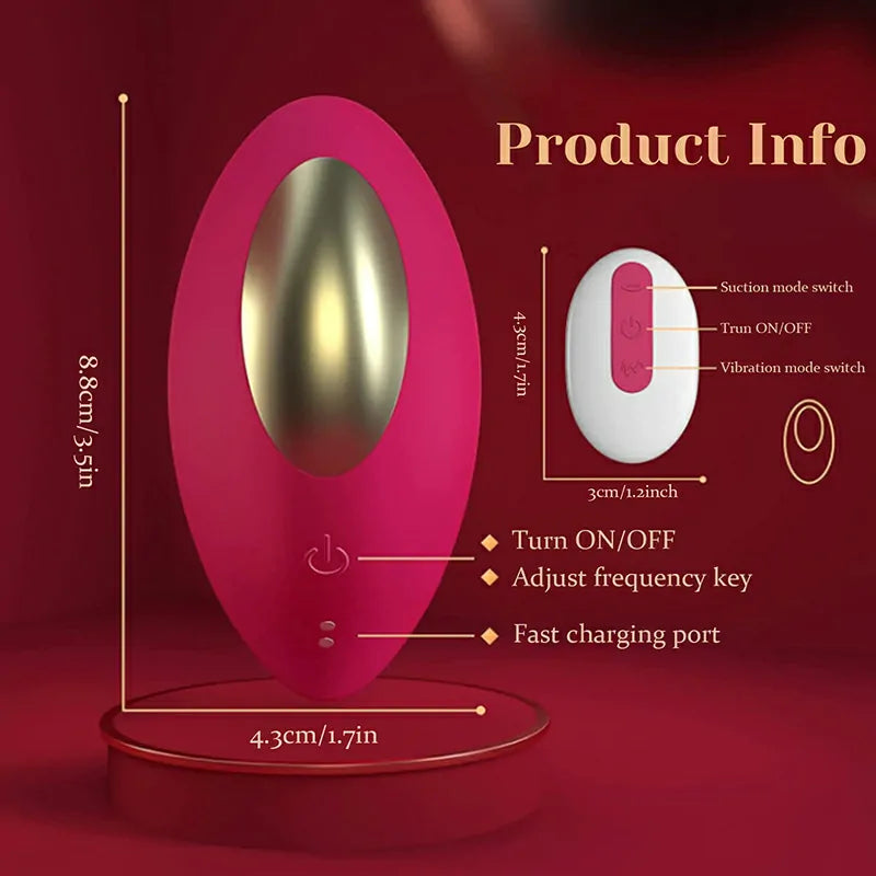 9 Frequency Sucking & Vibration APP Controlled Vibrator