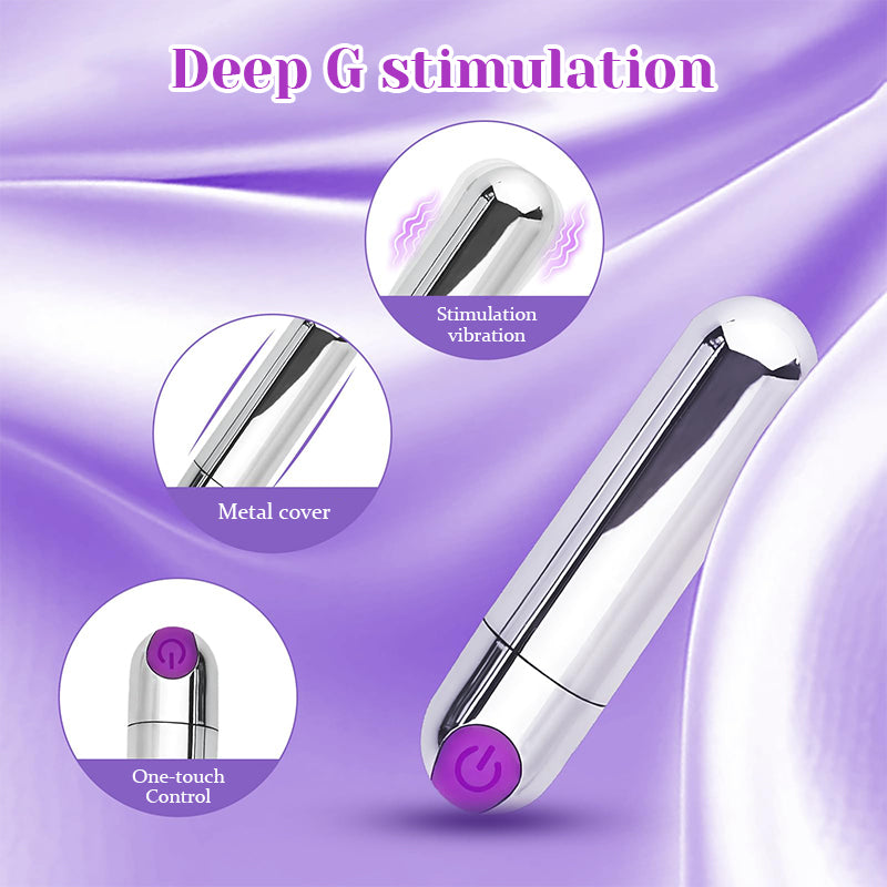 Rechargeable Power Silver Bullet Vibrator