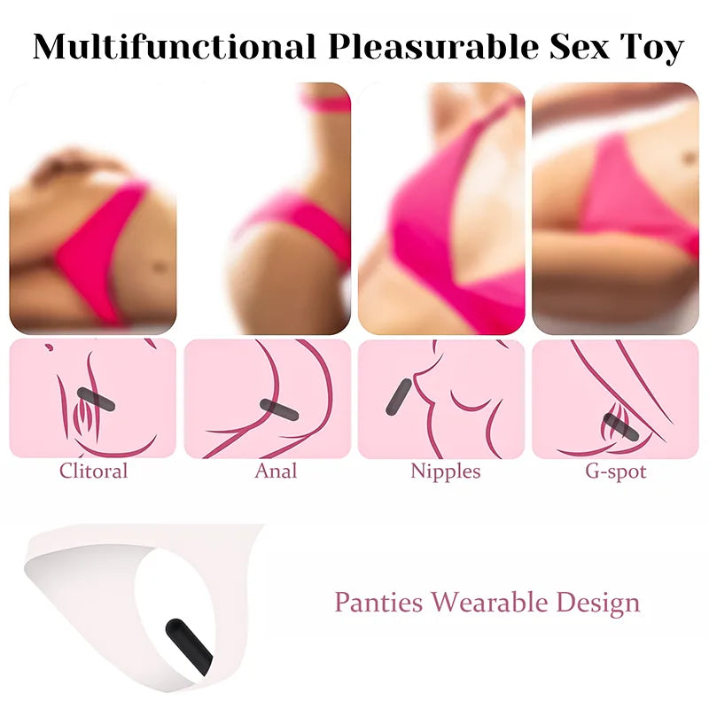 10 Vibrations Rechargeable Remote Control Bullet Vibrator
