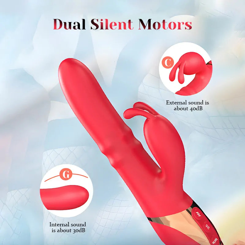 3 Frequency Thrusting & Slapping Vibrating Bunny Vibrator