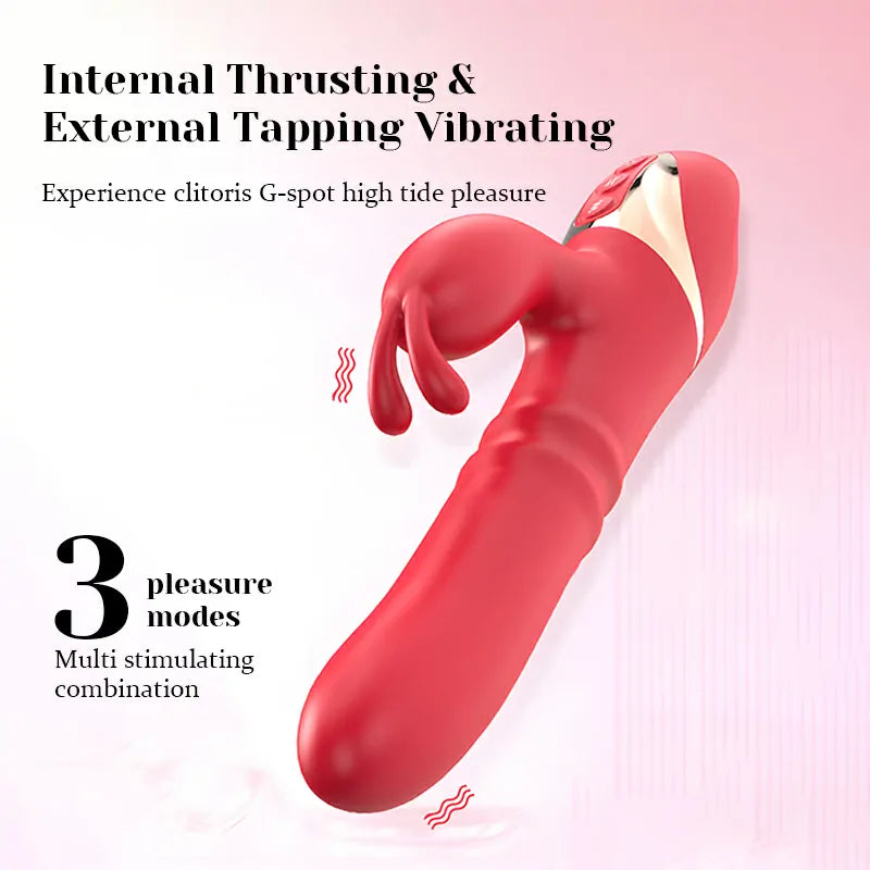 3 Frequency Thrusting & Slapping Vibrating Bunny Vibrator