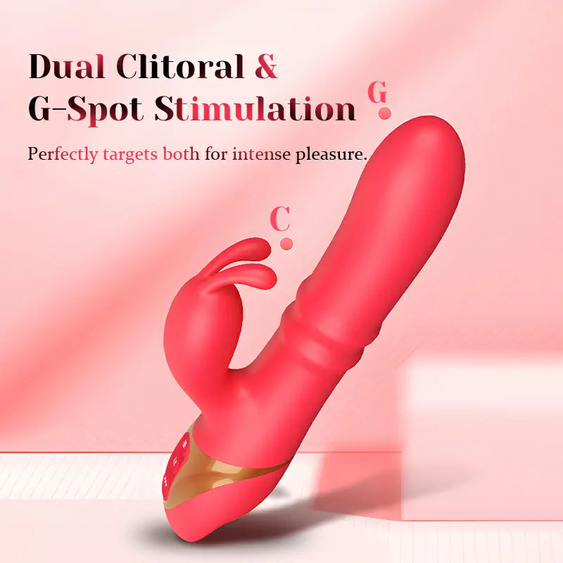 3 Frequency Thrusting & Slapping Vibrating Bunny Vibrator