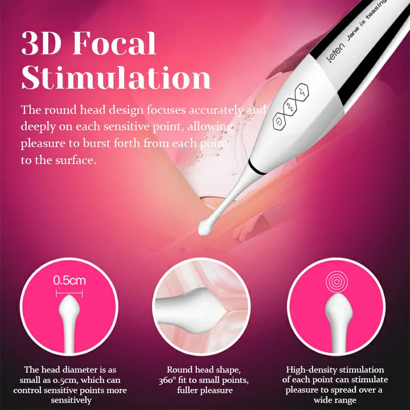 Portable High Frequency Ultrasonic Vibration Clit Vibrator