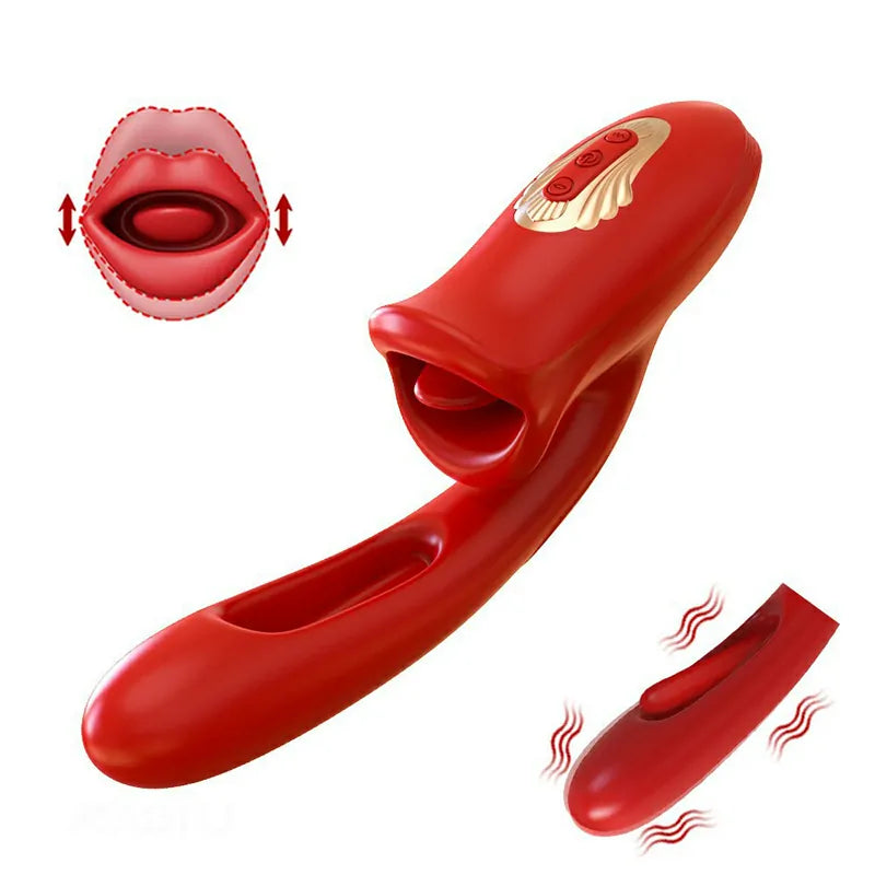 3 In 1 Licking Vibration Tapping Clit Vibrator