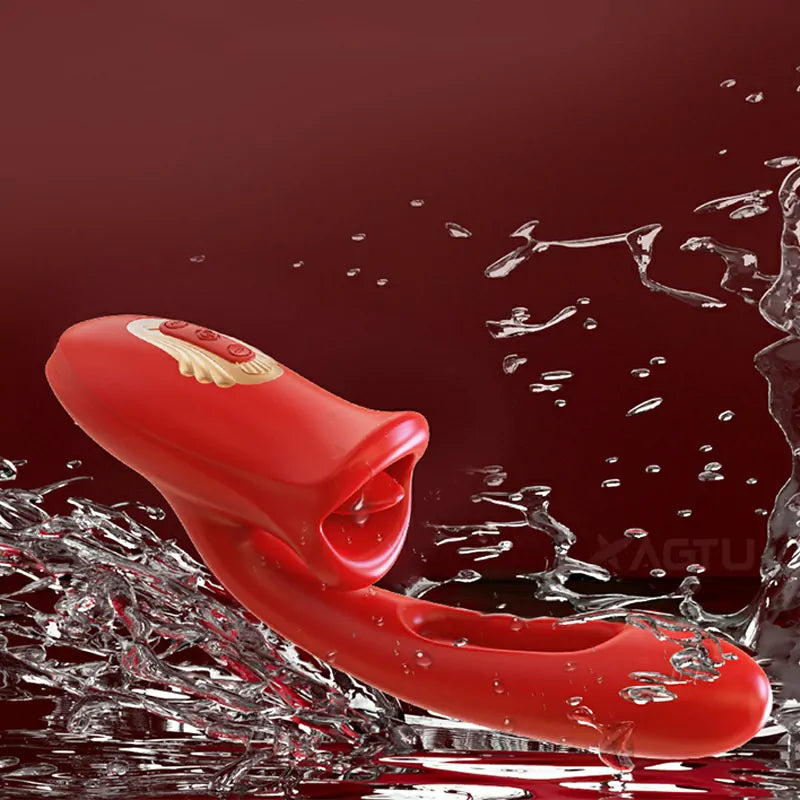 3 In 1 Licking Vibration Tapping Clit Vibrator