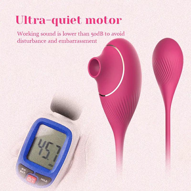Portable Sucking Vibration Double Head Stimulation Clit Vibrator