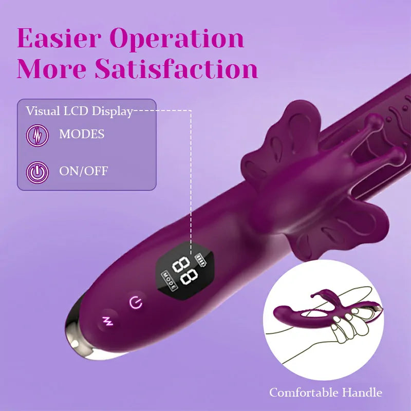 3 In 1 Multiple Vibration Stimulation Butterfly Clitoral Vibrator