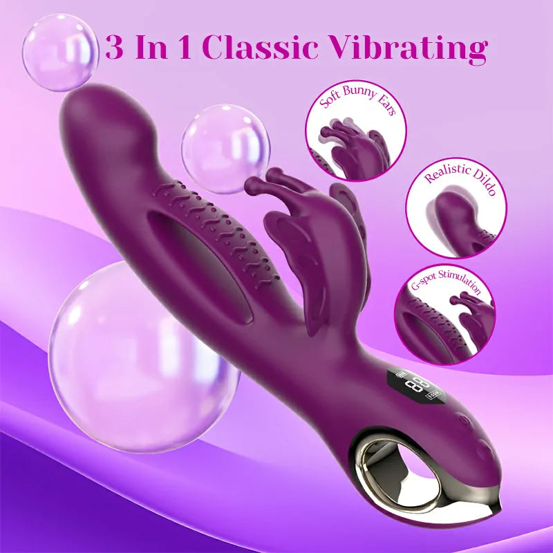 3 In 1 Multiple Vibration Stimulation Butterfly Clitoral Vibrator