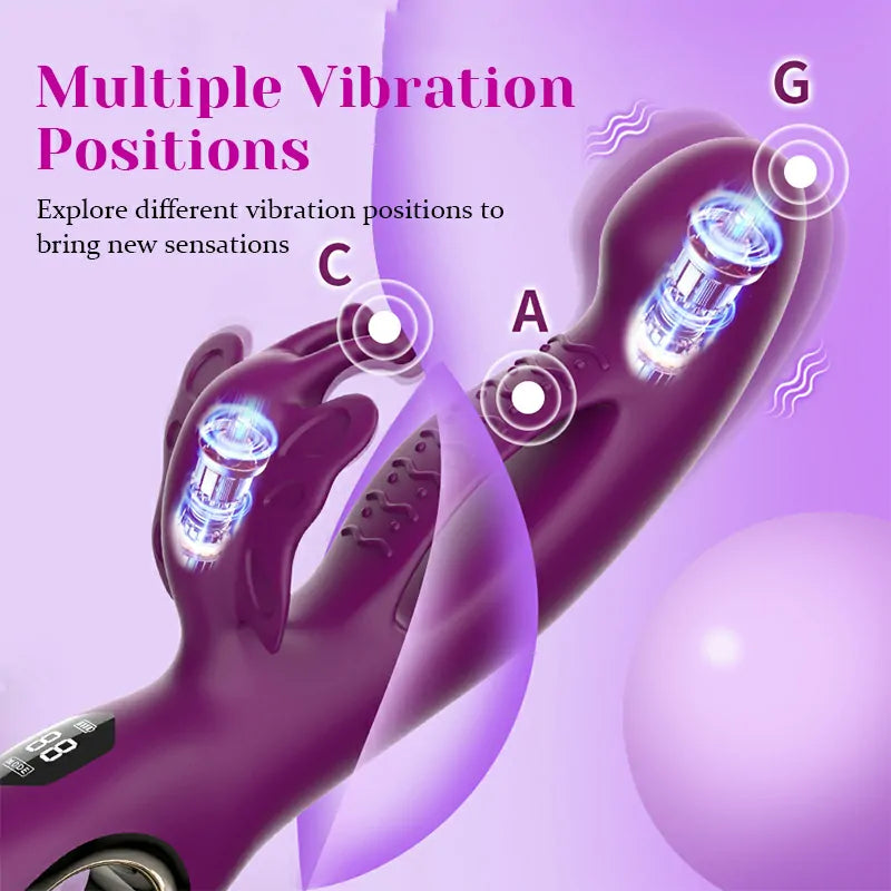 3 In 1 Multiple Vibration Stimulation Butterfly Clitoral Vibrator