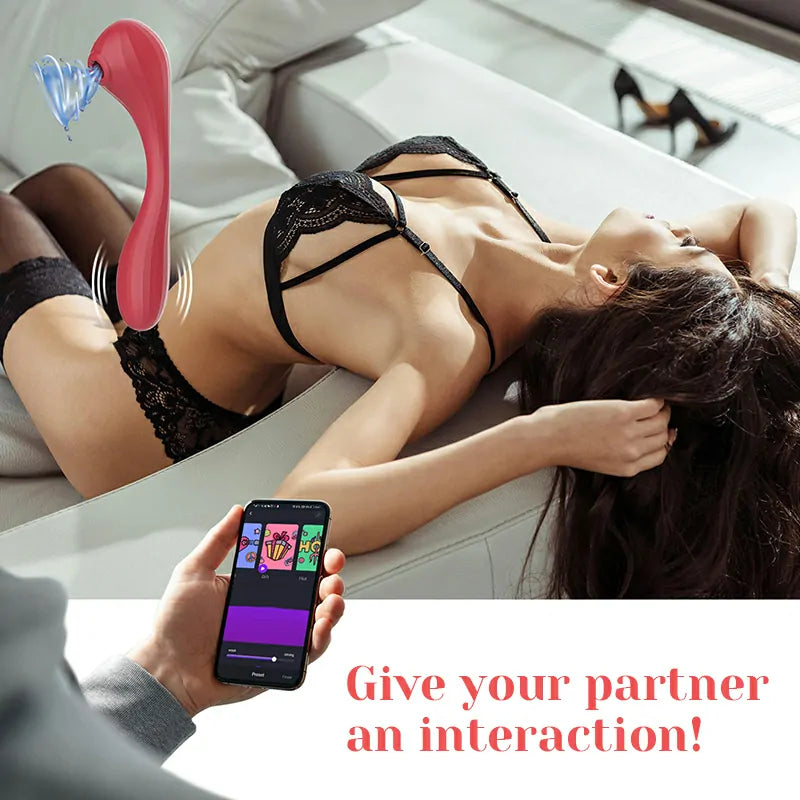 APP Portable Rechargeable Sucking Clitoral Vibrator
