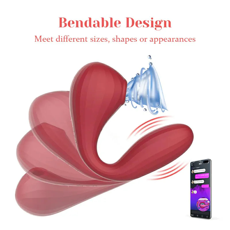 APP Portable Rechargeable Sucking Clitoral Vibrator