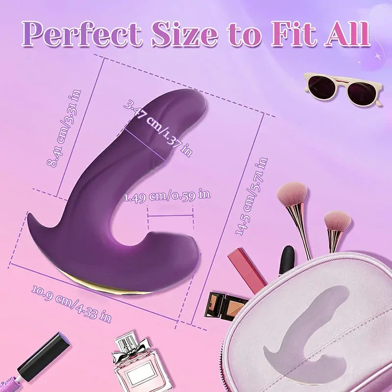 Portable 10 Vibration Slap Sucking G Spot Vibrator