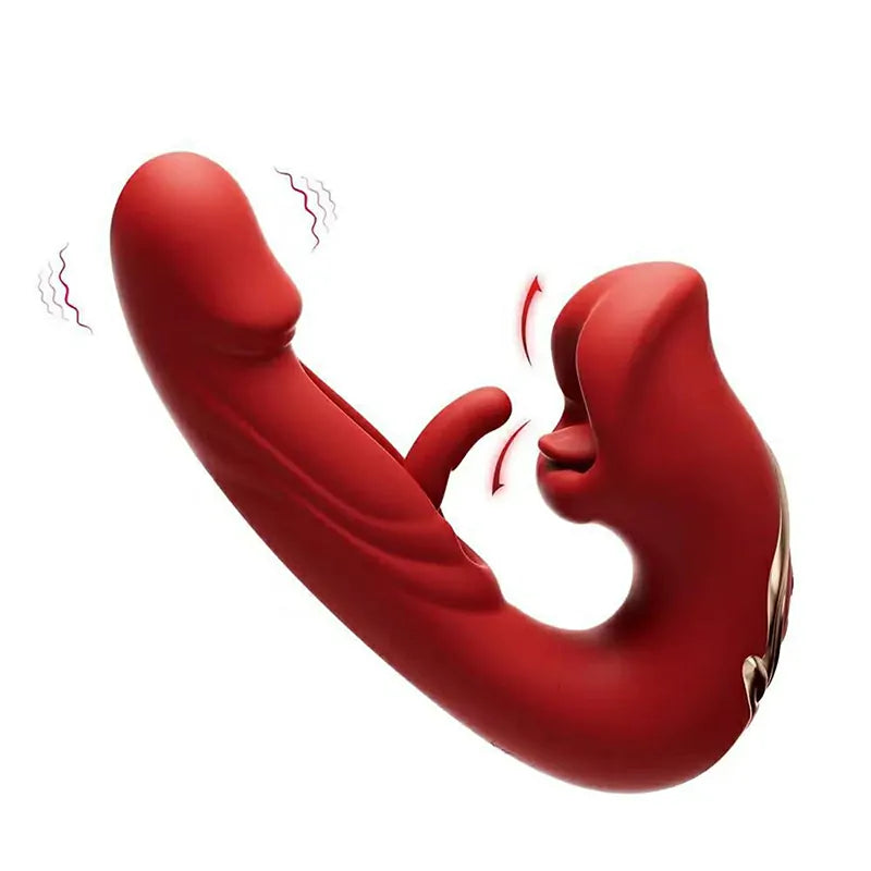 Wearable Flapping Vibrating & Licking G Spot Vibrator