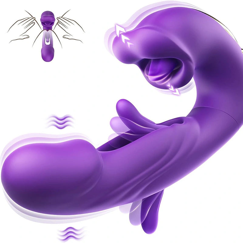 Wearable Flapping Vibrating & Licking G Spot Vibrator