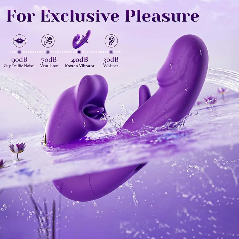 Wearable Flapping Vibrating & Licking G Spot Vibrator