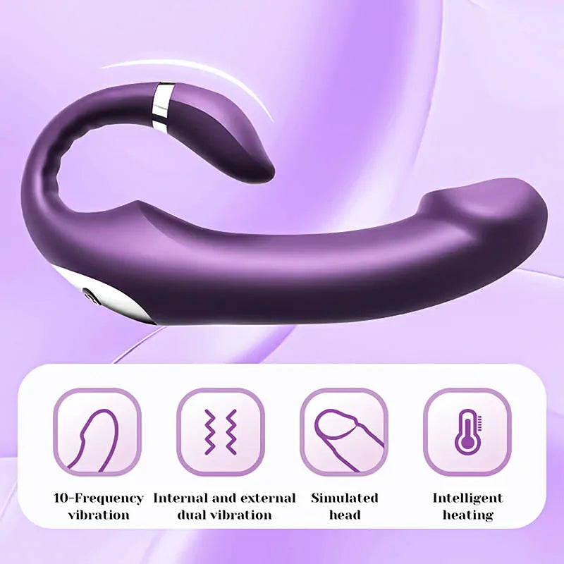 3 in 1 Silicone Vibrating Heating G Spot Vibrator