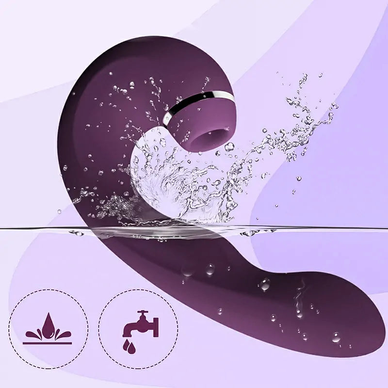 3 In 1 Sucking Vibration Waterproof G Spot Vibrator