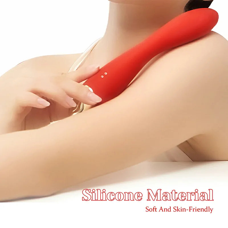 2 In 1 Silicone Vibrating Pulsating G Spot Vibrator