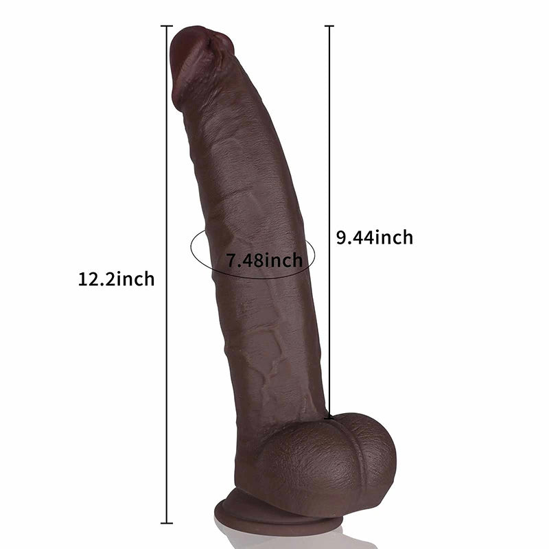 Ultra Realistic Silicone Huge Dildo 12.2Inch