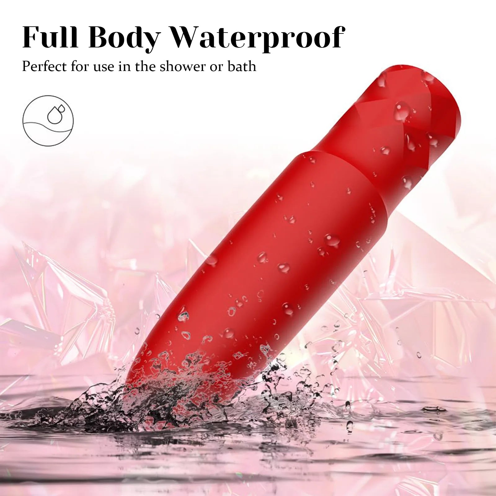 10 Powerful Vibrating Modes Rechargeable Lipstick Vibrator