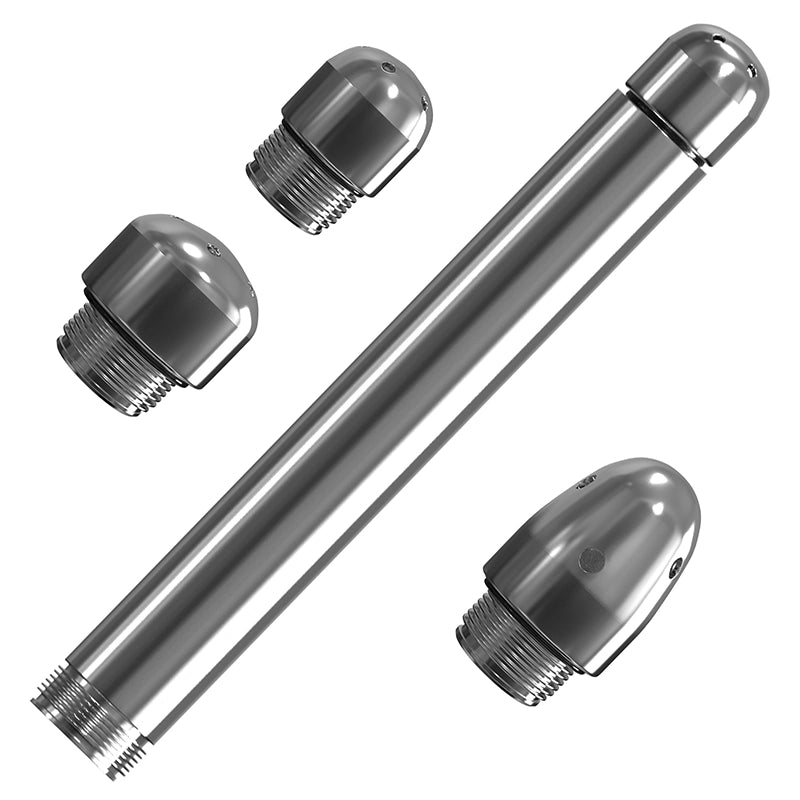 Aluminum Anal Douche with 3Pc Head