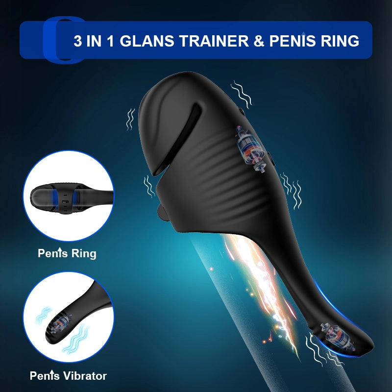 10 Vibration Adjustable Buckle Dual Motor Glans Trainer