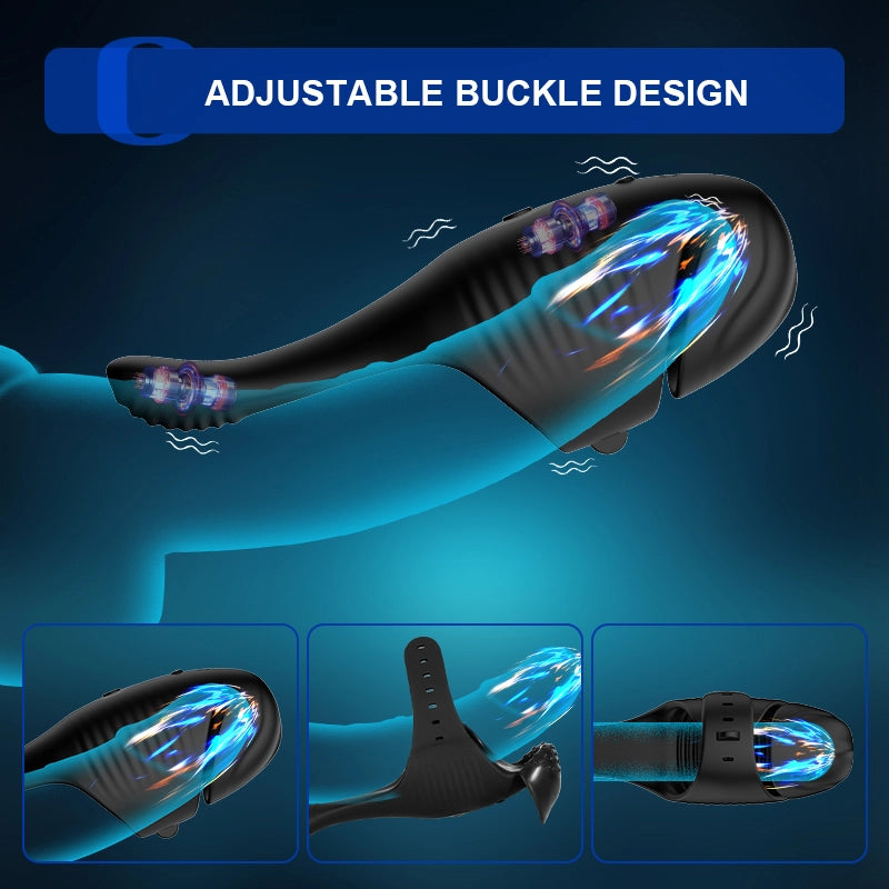 10 Vibration Adjustable Buckle Dual Motor Glans Trainer