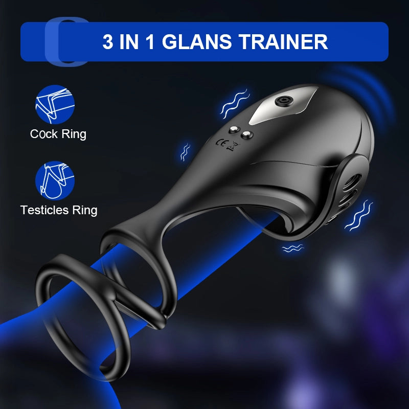 App Control 9 Vibration Glans Trainer with Soft Penis Ring