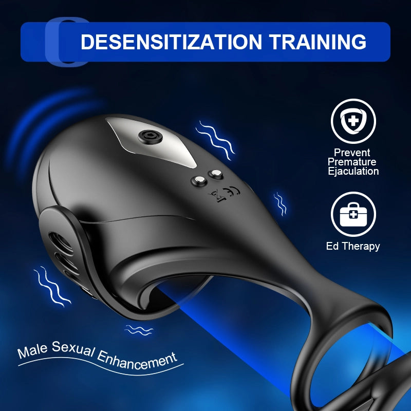 App Control 9 Vibration Glans Trainer with Soft Penis Ring