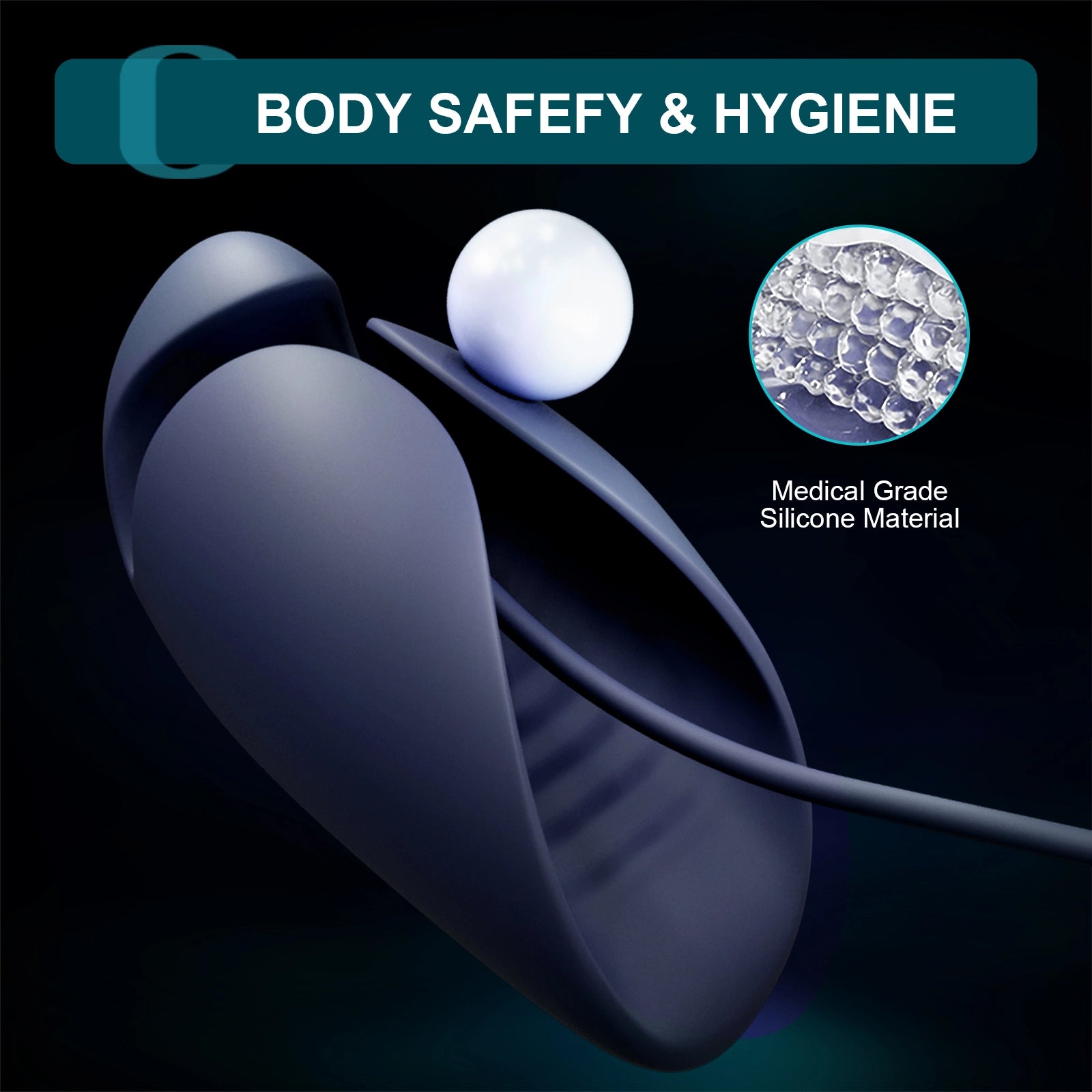 10 Vibration Unique Glans Trainer with Urethral Sounds Design