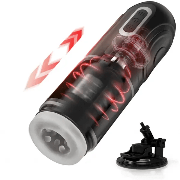 7 Rotation Thrusting Male Masturbator with Suction Base 7 Rotation Thrusting Male Masturbator with Suction Base