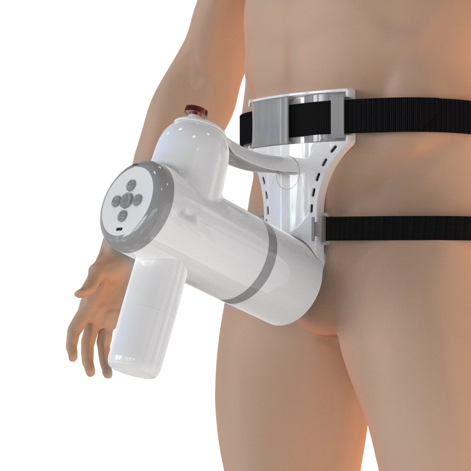 Telescopic Sucking Wearable Male Masturbator with Auto Lube Device