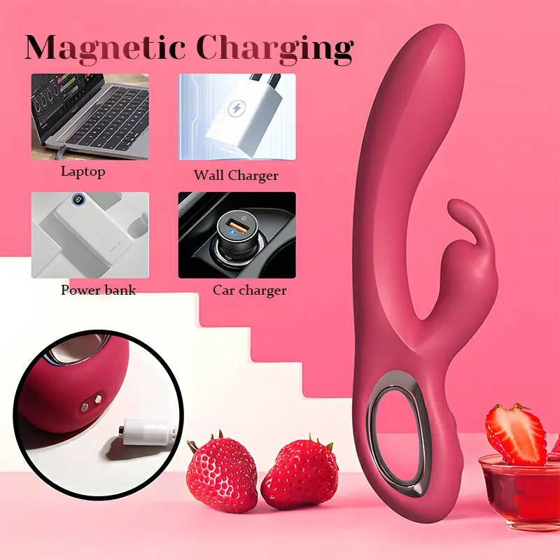 10 Vibrations Portable Rabbit Vibrator