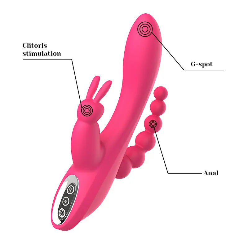 3 In 1 Rabbit Vibrator with 7 Vibration Modes