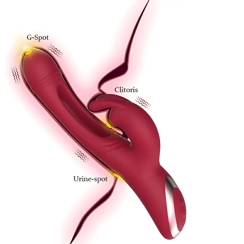 12 Tapping & Vibrating Modes Rabbit Vibrator